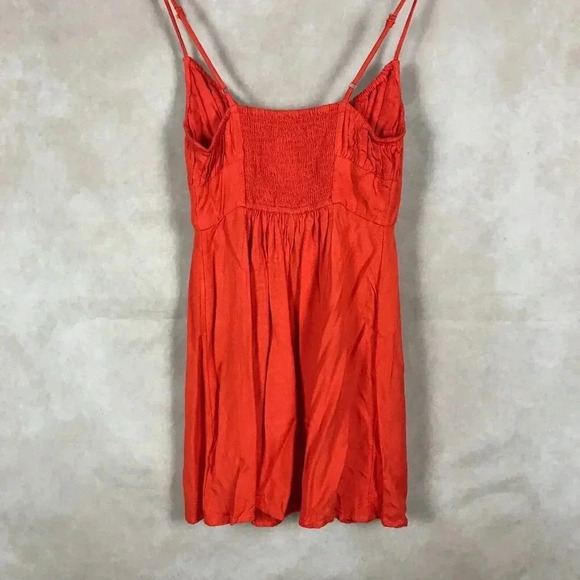URBAN OUTFITTERS Tie Font Sweetheart Mini Dress Size SMALL - Picture 6 of 11